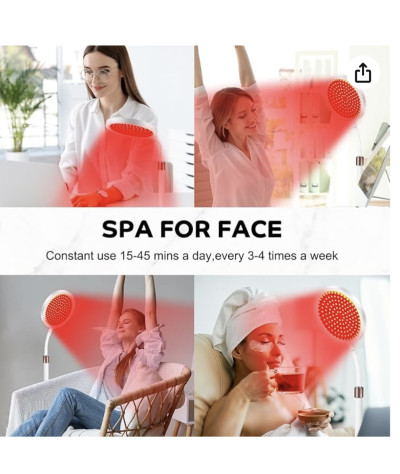 Lampa z czerwonym światłem z podstawą, lampa z czerwonym światłem i bliską podczerwienią z timerem