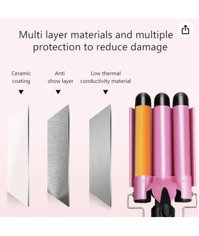 Lokówka do włosów, 3-bębnowa