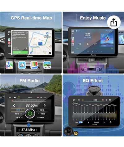Bezprzewodowy system samochodowy z kamerą cofania, Carplay i Android Auto Carpuride
