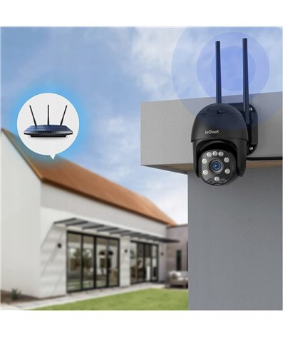 Zewnętrzna Kamera Obrotowa Wifi 1080P Czarne +32Gb