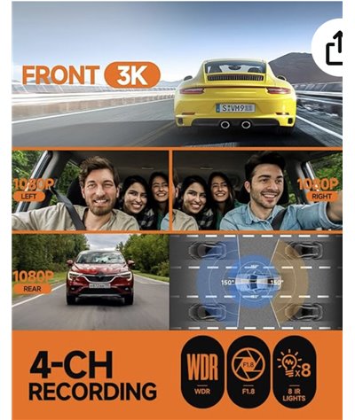 Kamera samochodowa HUPEJOS 360°