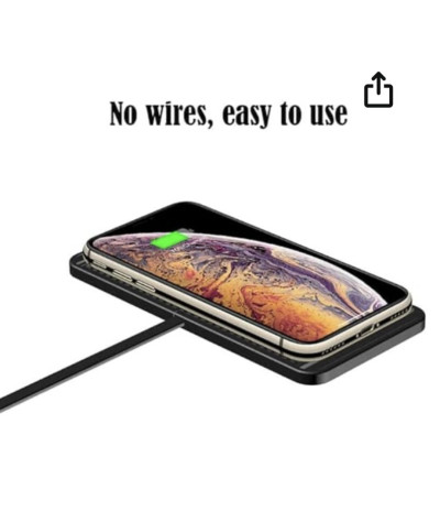 Samochodowa podkładka do ładowania Qi Stacja dokująca do szybkiego ładowania Antypoślizgowa mata