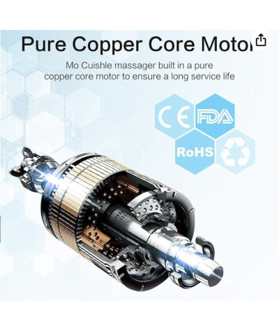 MOCUISHLE Shiatsu Neck Back Massager Pillow z podgrzewaniem, głęboki masaż